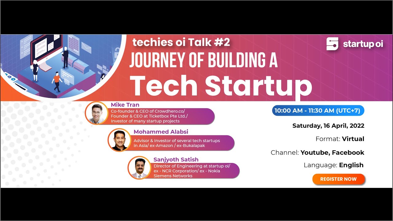 Featured image for “techies oi Talk #2 – Journey of Building a Tech Startup”