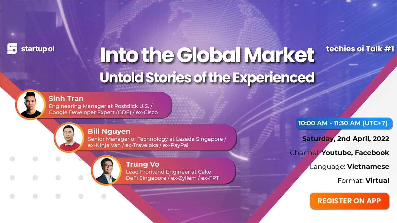 Featured image for “techies oi Talk #1: Into the Global Market – Untold Stories of the Experienced”