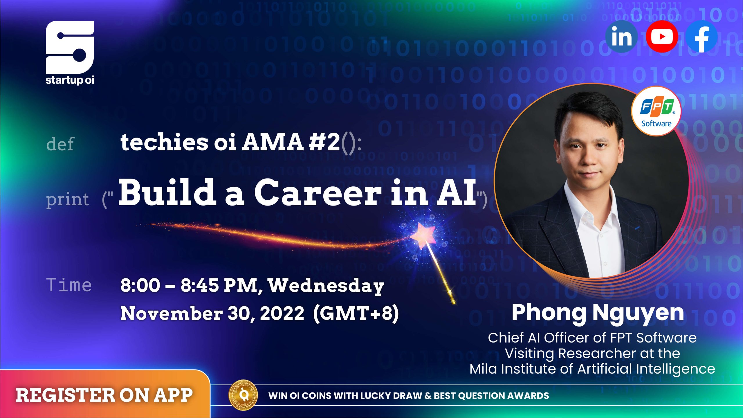 Featured image for “techies oi AMA #2: Build a Career in AI”